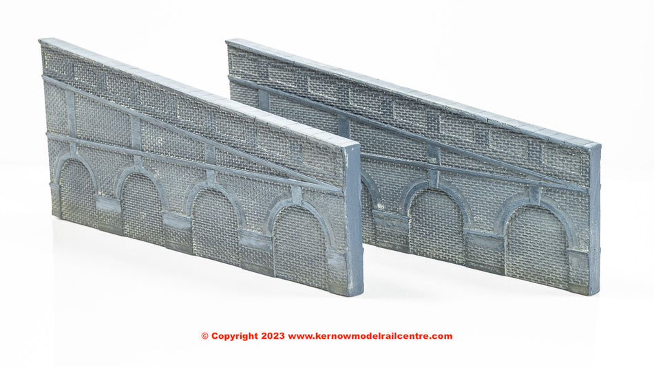 R7387 Hornby Skaledale Mid Stepped Arched Retaining Walls