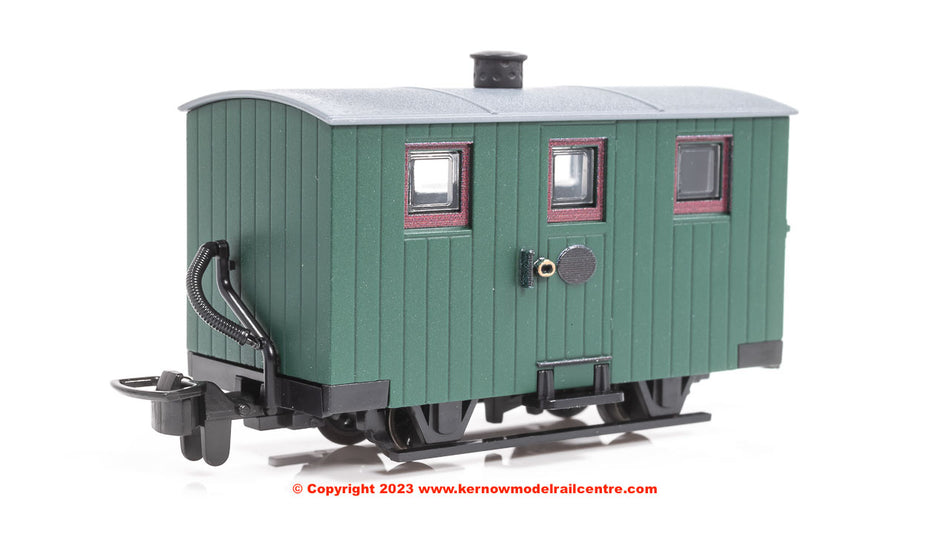 GR570UG Peco Ffestiniog Quarryman Coach - Unlettered Green