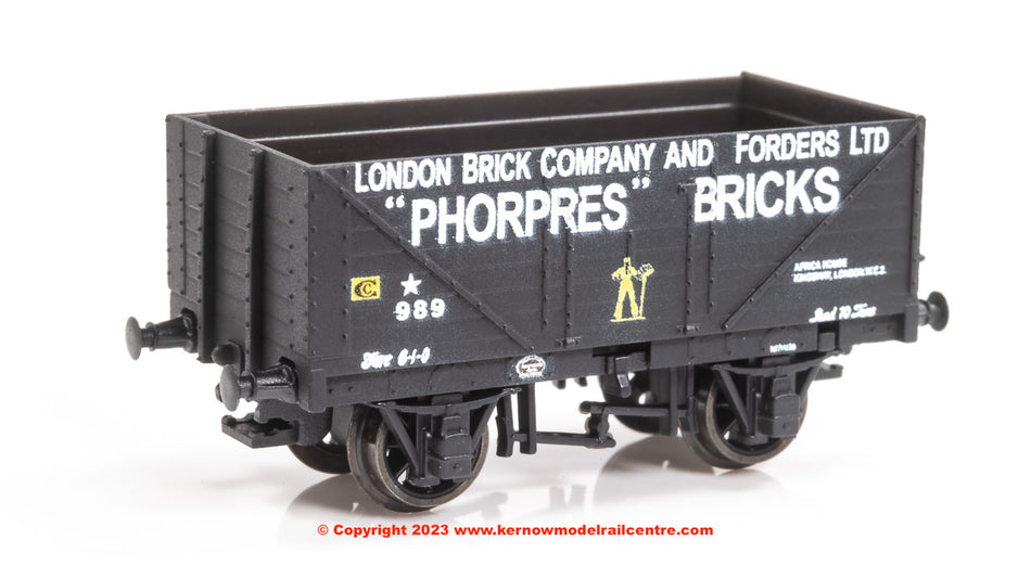 NR7012P Peco 9ft 7 Plank Open Wagon number 989 - Phorpes Bricks