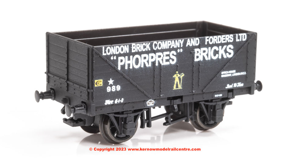 NR7012P Peco 9ft 7 Plank Open Wagon number 989 - Phorpes Bricks