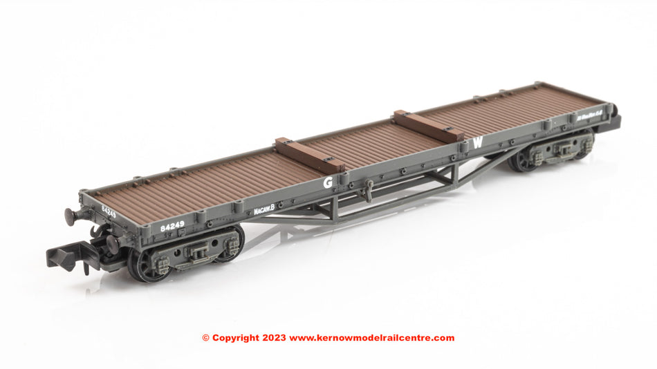 373-927D Graham Farish 30T Macaw B Bogie Bolster GWR Grey