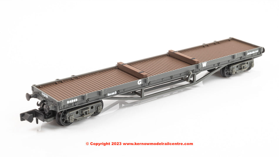 373-927D Graham Farish 30T Macaw B Bogie Bolster GWR Grey