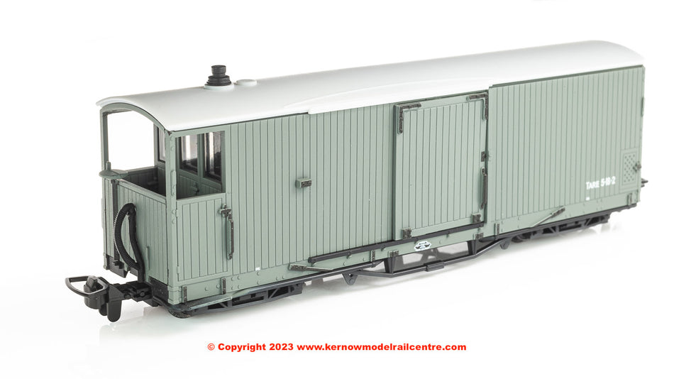 GR240UGO Peco L&B 8 Ton Bogie Goods Brake Van unlettered grey