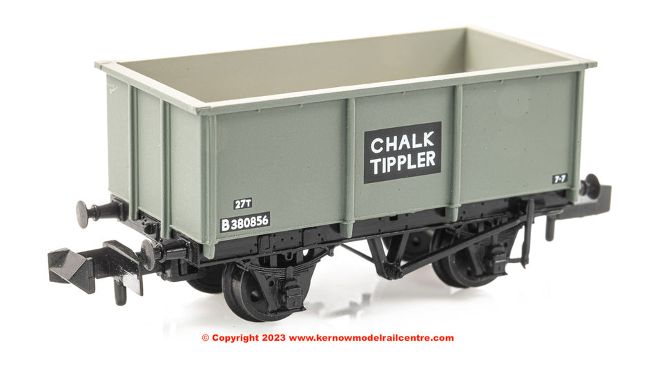 377-276B Graham Farish BR 27T Steel Tippler Wagon BR Grey Chalk