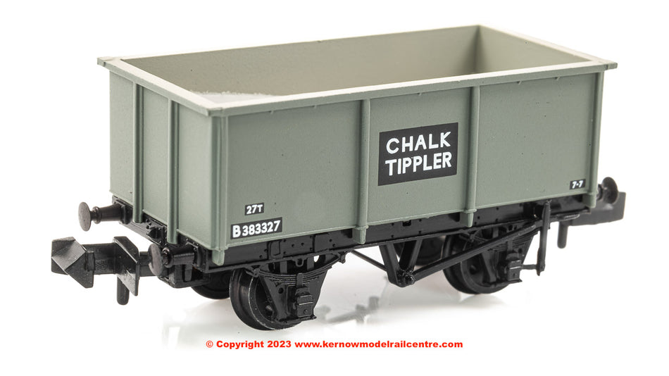 377-276C Graham Farish BR 27T Steel Tippler Wagon BR Grey Chalk