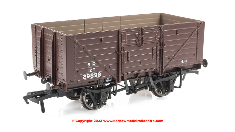 940010 Rapido D1379 8 Plank Open Wagon - No 29898 - SR Brown