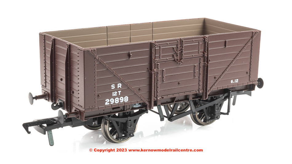 940010 Rapido D1379 8 Plank Open Wagon - No 29898 - SR Brown
