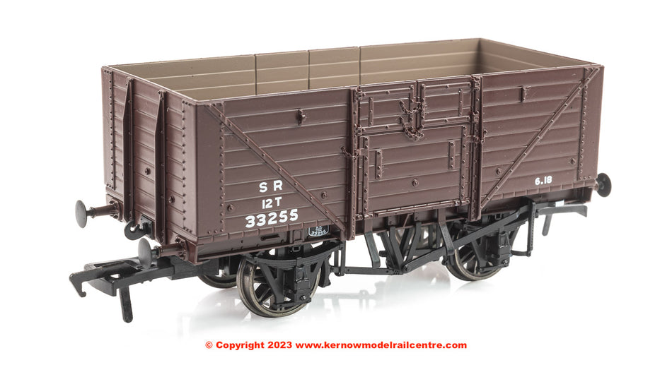 940014 Rapido D1379 8 Plank Open Wagon No. 33255 - SR Brown