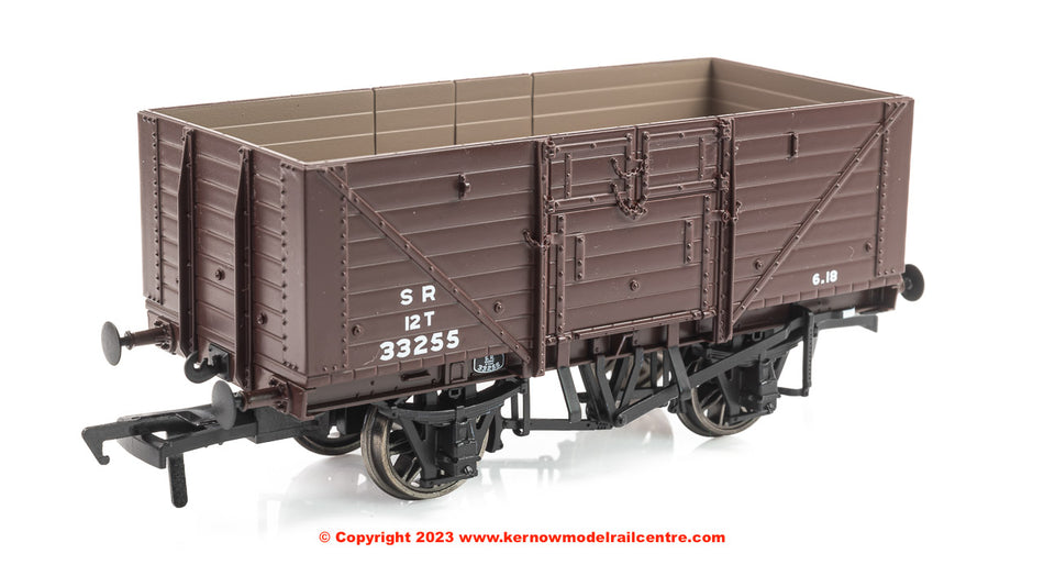 940014 Rapido D1379 8 Plank Open Wagon No. 33255 - SR Brown