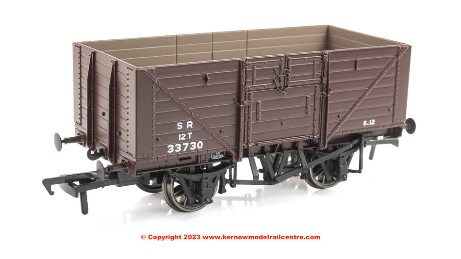 940015 Rapido D1379 8 Plank Open Wagon No. 33730 - SR Brown