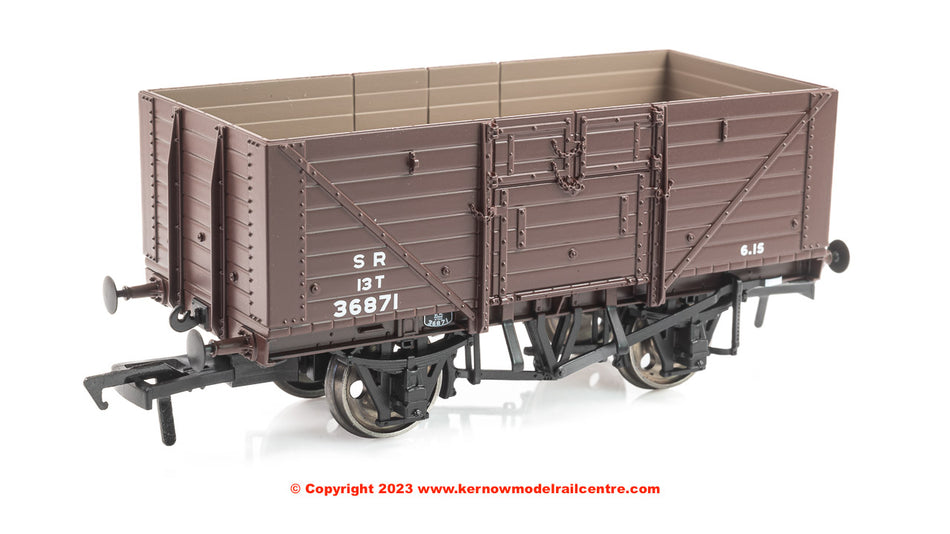 940017 Rapido D1379 8 Plank Open Wagon - No. 36871 SR Brown