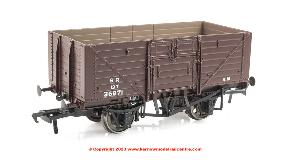 940017 Rapido D1379 8 Plank Open Wagon - No. 36871 SR Brown