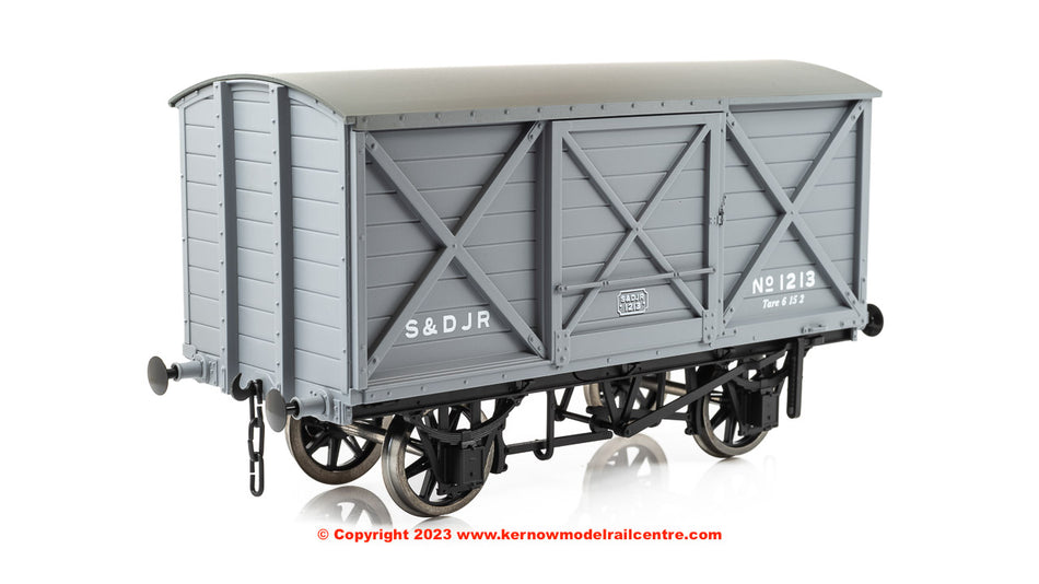 K7010C Kernow Models LSWR Diag 1410 Covered Van - SDJR Grey 1213
