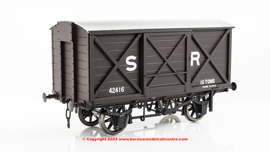 K7010F Kernow Models LSWR Diag 1410 Covered Van - SR Brown