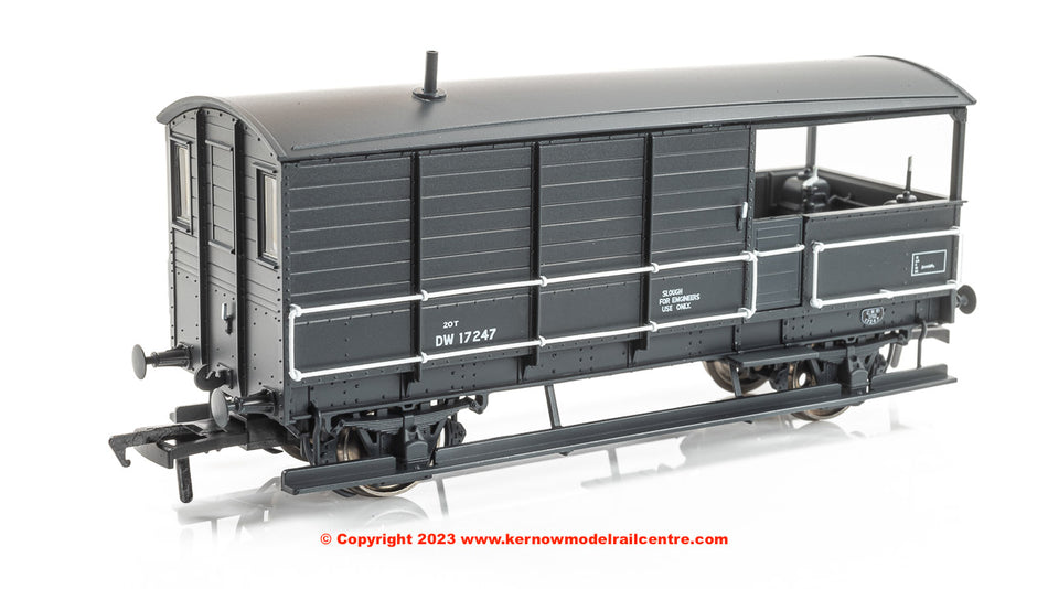 918009 Rapido GWR Dia.AA20 Toad Brake Van DW17247 BR Grey