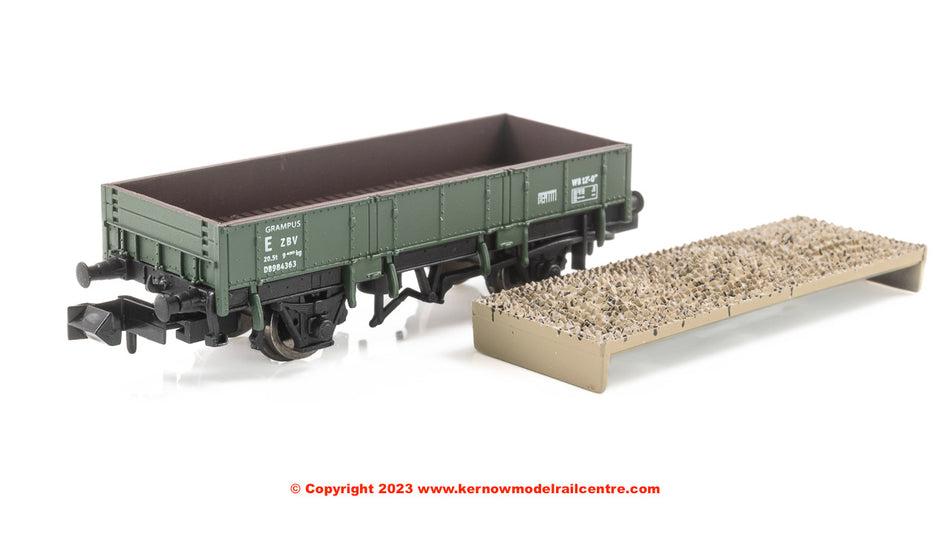 2F-060-016 Dapol Grampus Wagon number DB984363 in BR Olive Green