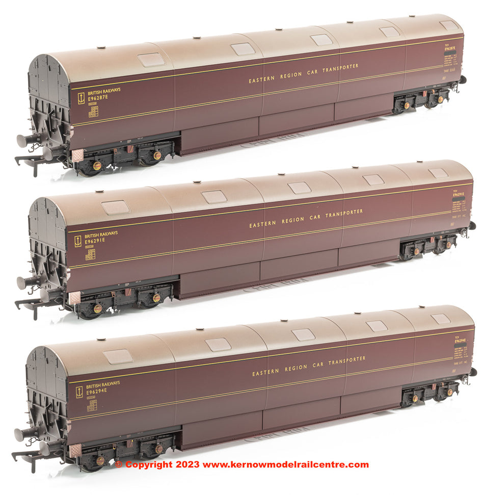 9622 Heljan Newton Chambers Car Transporter Pack - BR Maroon