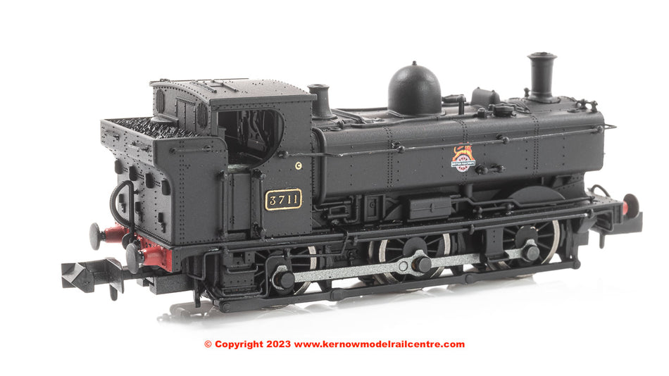 2S-007-033D Dapol 0-6-0 Pannier Tank - 3711 - BR Black