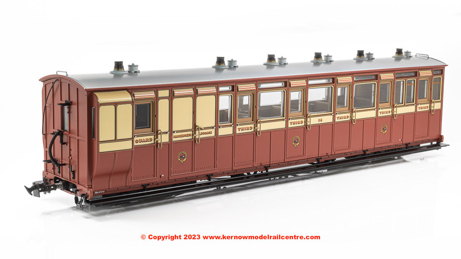 LHT-7NP-010 Lionheart Trains Brake 3rd Coach number 16 - L&B