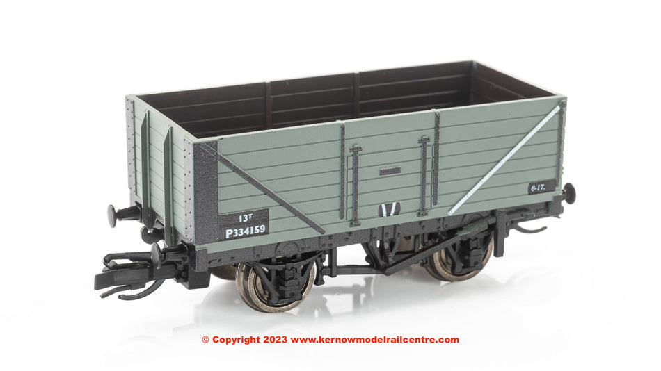 TTR7004B Peco 7 Plank Open Wagon - number P334159 - BR Grey