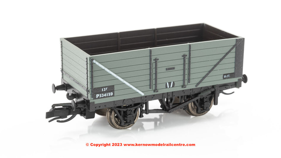 TTR7004B Peco 7 Plank Open Wagon - number P334159 - BR Grey