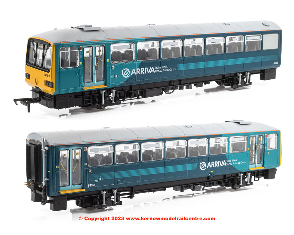 E83023 EFE Rail Class 143 2-Car DMU 143624 Arriva