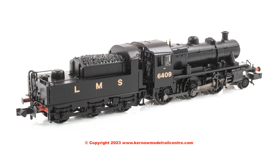 372-627B Graham Farish LMS Ivatt 2MT 6409 LMS Black