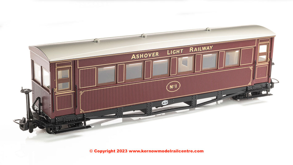 394-025 Bachmann Bogie Coach Ashover Railway Crimson