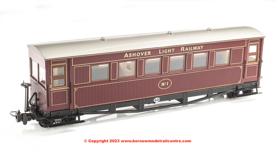 394-025 Bachmann Bogie Coach Ashover Railway Crimson