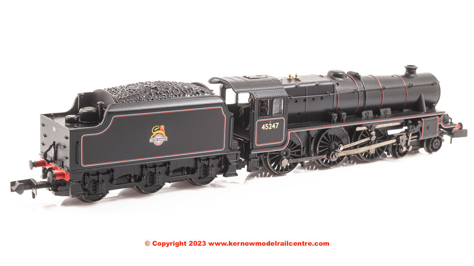 372-136B Graham Farish LMS 5MT Black 5 45247 BR Lined Black