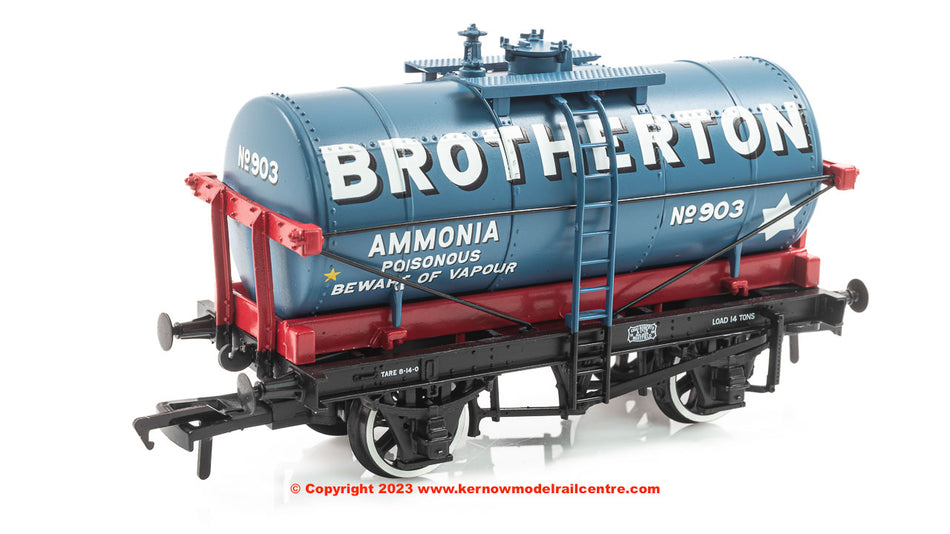 37-690 Bachmann 14T Tank Wagon 'Brotherton' Blue