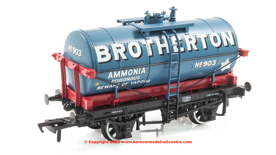 37-690 Bachmann 14T Tank Wagon 'Brotherton' Blue