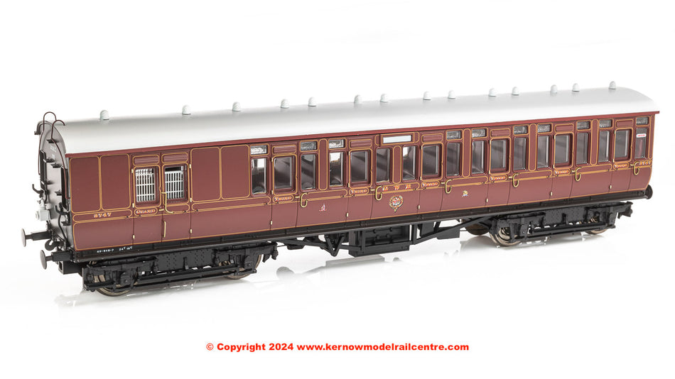 4P-020-001 Dapol GWR Toplight Lined Crimson Third Brake