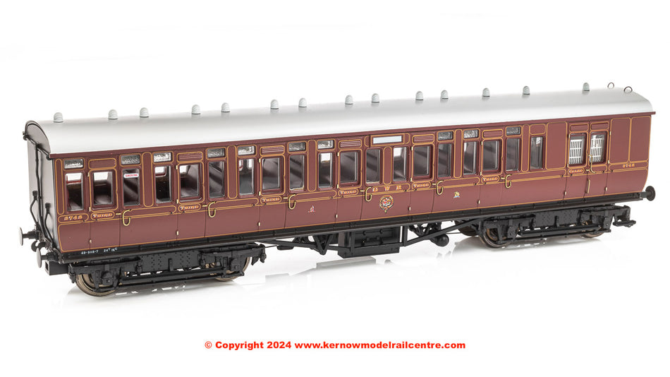 4P-020-002 Dapol GWR Toplight Lined Crimson Third Brake