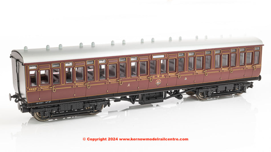 4P-020-012 Dapol GWR Toplight Lined Crimson All Third