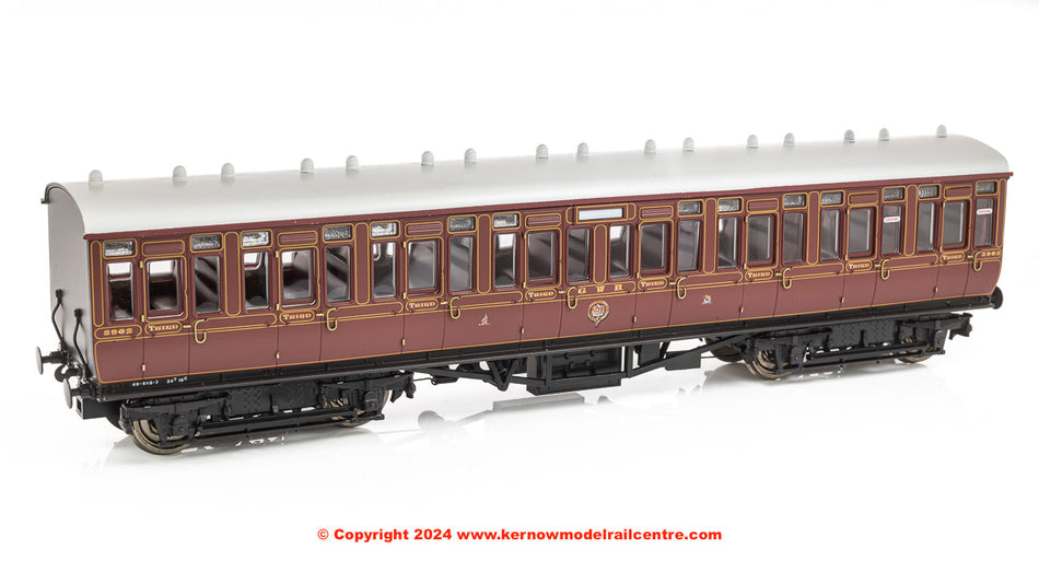 4P-020-012 Dapol GWR Toplight Lined Crimson All Third