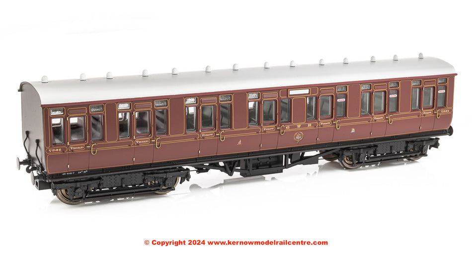 4P-020-021 Dapol GWR Toplight Lined Crimson Compo
