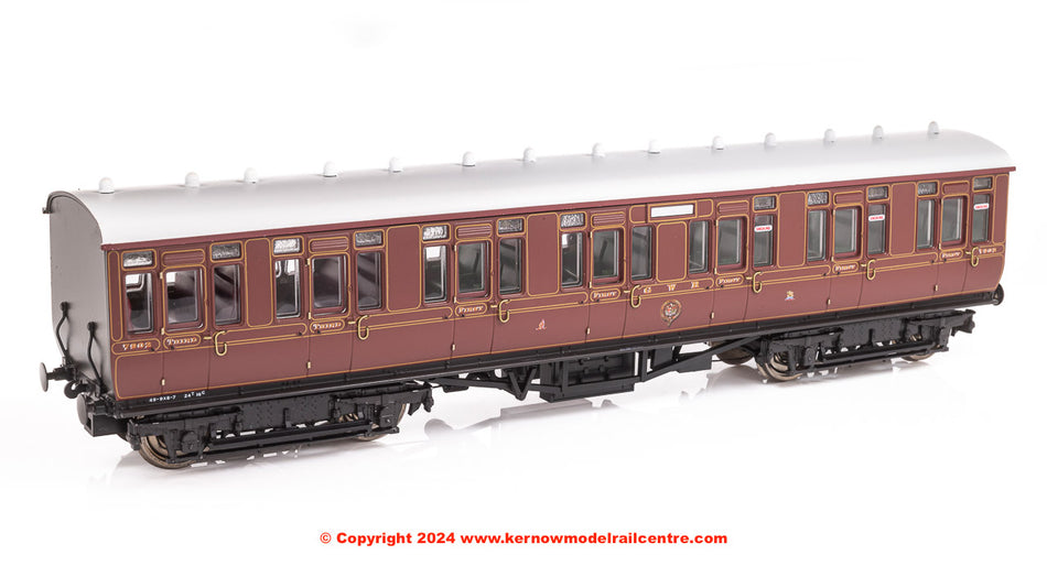 4P-020-022 Dapol GWR Toplight Lined Crimson Compo
