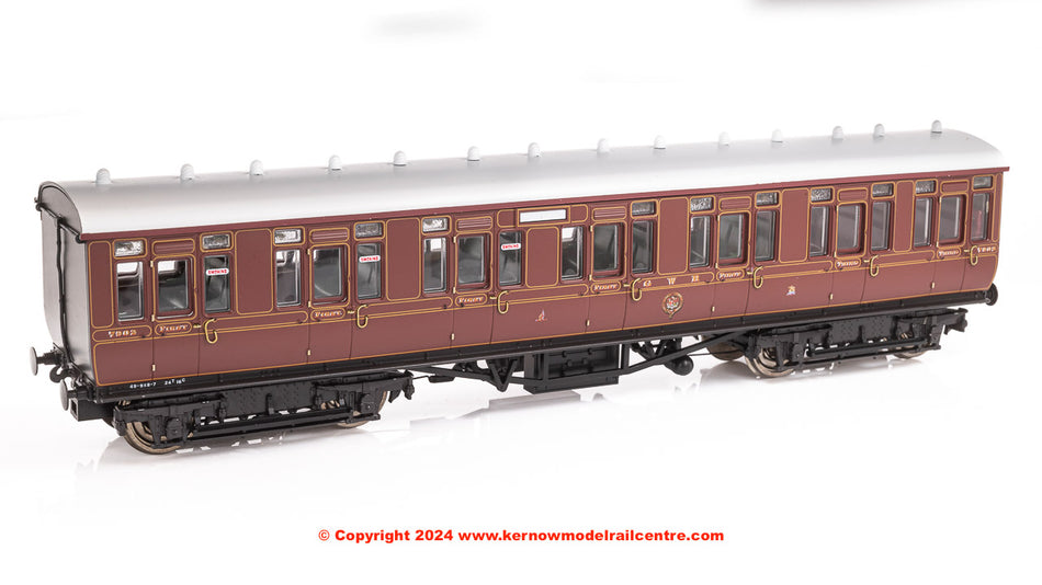 4P-020-022 Dapol GWR Toplight Lined Crimson Compo
