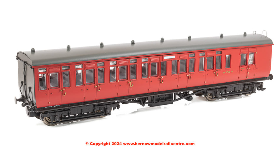 4P-020-502 Dapol GWR Toplight BR Maroon Second Brake