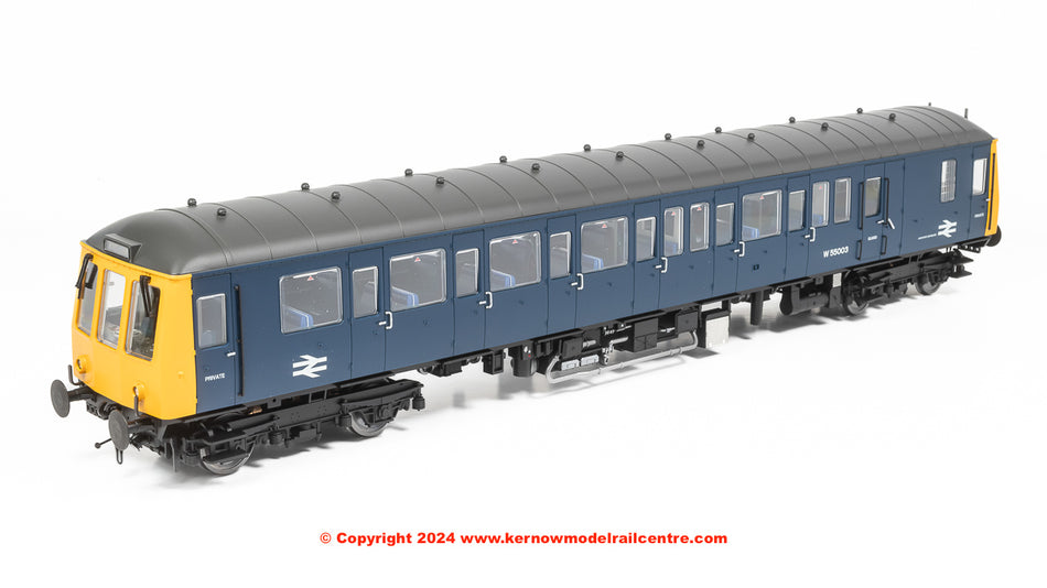 7D-015-010 Dapol Class 122 Single Car DMU - W55003 - BR Blue