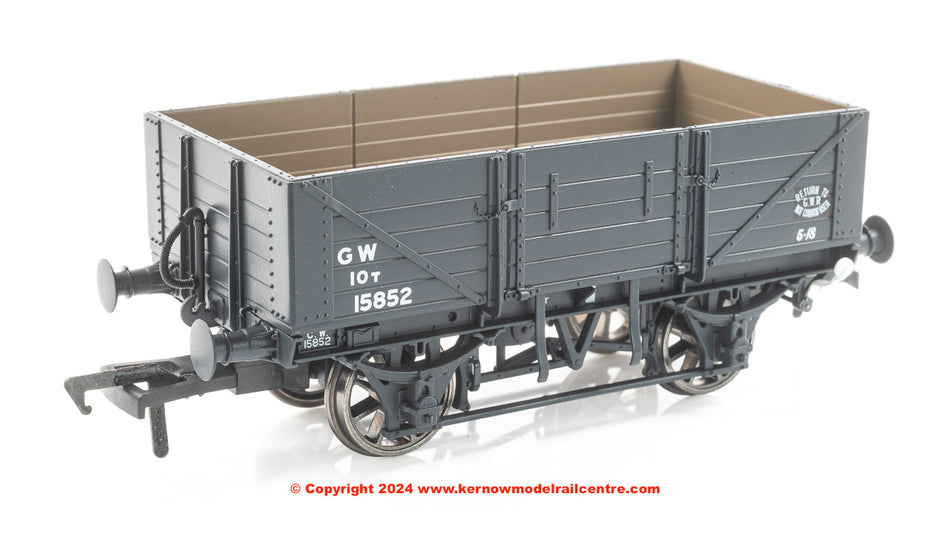 943021 Rapido Diagram O15 Open Wagon number 15852 GWR Grey