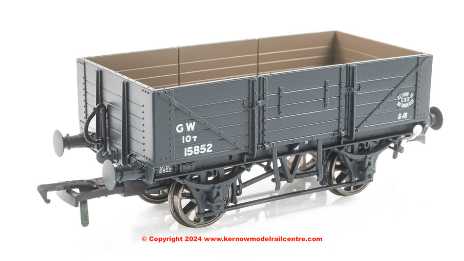 943021 Rapido Diagram O15 Open Wagon number 15852 GWR Grey