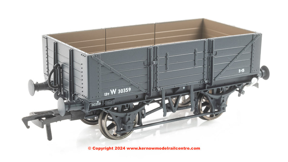 943024 Rapido Diagram O15 Open Wagon number W30359 BR Grey