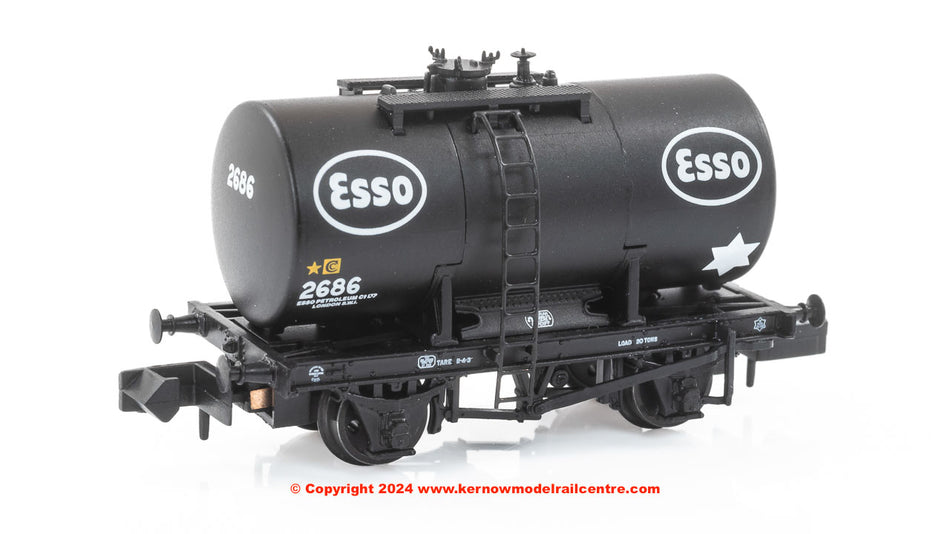 378-005A Graham Farish 20T Anchor-Mounted Tank Wagon Esso Black
