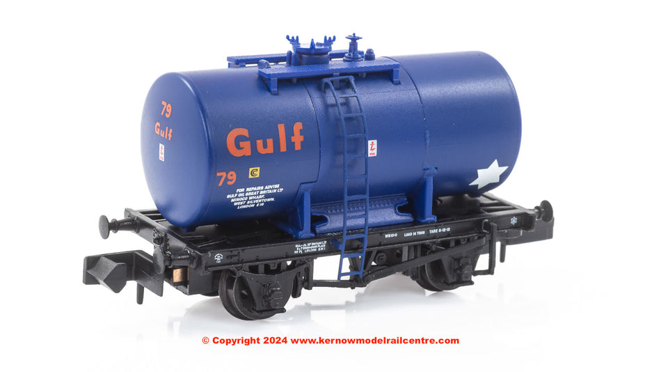 378-001 Graham Farish 14T Anchor-Mounted Tank Wagon 'Gulf' Blue