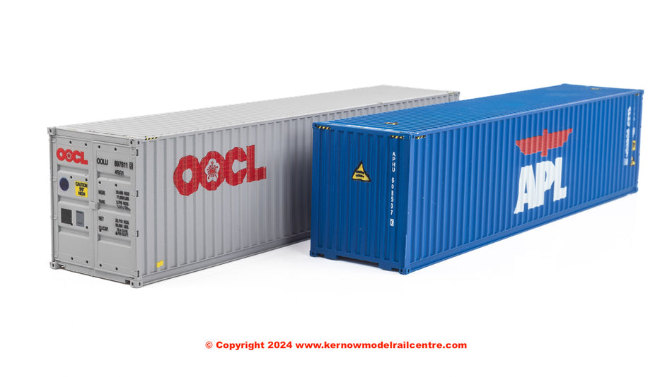 4F-028-170 Dapol 40ft Hi Cube Container Set (2) OOCL/APL