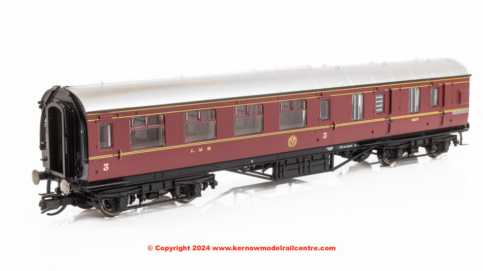 TT4009 Hornby LMS 57ft Brake Third Coach number 5619 LMS