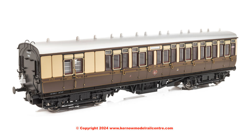 4P-020-101 Dapol GWR Toplight Lined 3rd Brake 3749