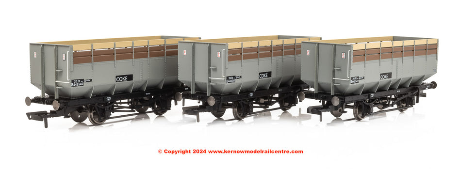 R60255 Hornby BR Coke Hopper Wagon Triple Pack